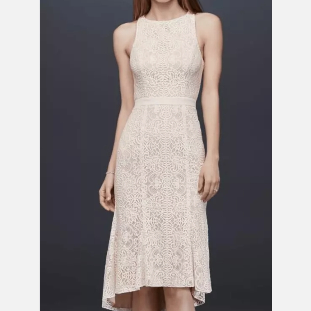 Elegant White Lace Dress